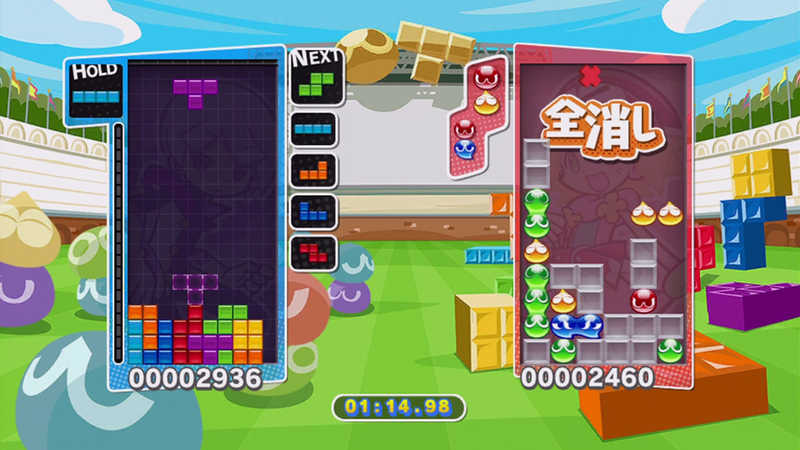 Illustration for article titled Puyo Puyo Tetris Blends Two Classics into One Awesome Game